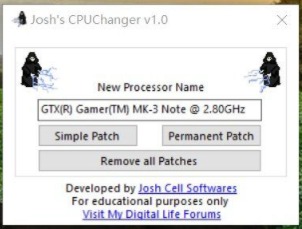 电脑CPU名称修改装逼工具-A5资源网