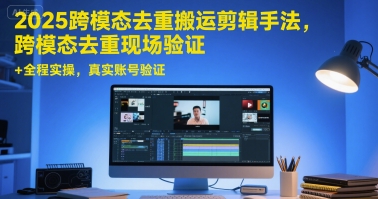 2025跨模态去重搬运剪辑手法,跨模态去重现场验证 +全程实操,真实账号验证 - A5资源网 2025跨模态去重搬运剪辑手法,跨模态去重现场验证 +全程实操,真实账号验证