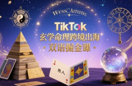 TikTok玄学命理跨境出海双语掘金课,手把手教你用命理知识精准直击海外用户痛点 - A5资源网 TikTok玄学命理跨境出海双语掘金课,手把手教你用命理知识精准直击海外用户痛点