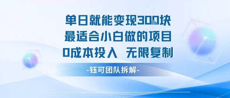 单日就能变现3张最适合小白做的项目0成本投入 无限复制 - A5资源网 单日就能变现3张最适合小白做的项目0成本投入 无限复制