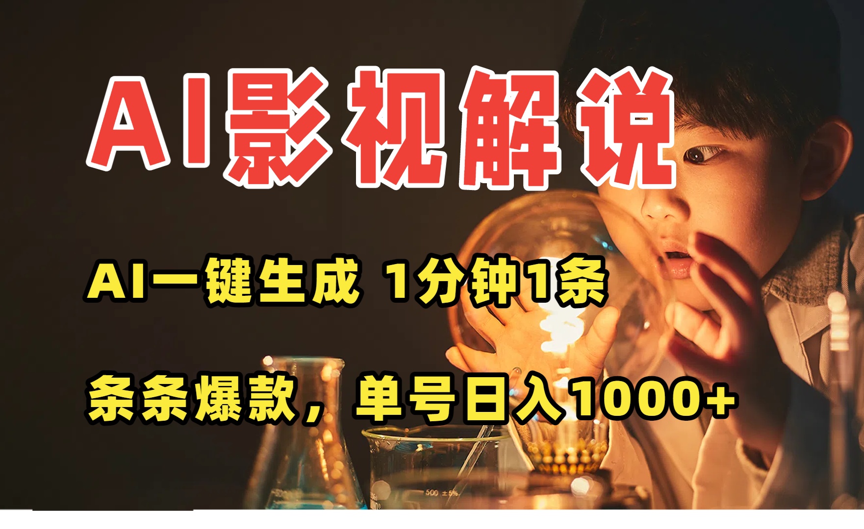 AI一键生成影视解说视频,无需剪辑1分钟1条,条条爆款,多平台变现日入… - A5资源网 AI一键生成影视解说视频,无需剪辑1分钟1条,条条爆款,多平台变现日入… - A5资源网