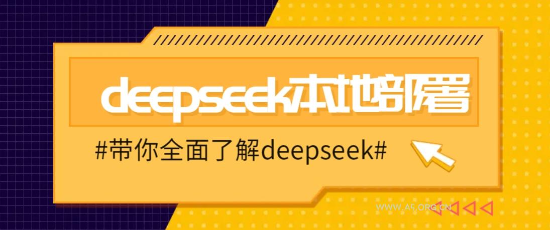 DeepSeek本地部署详细教程,轻松将deepseek部署到你的电脑上-A5资源网