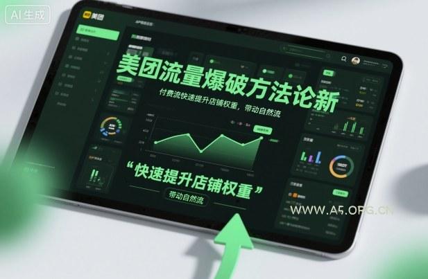 美团流量爆破方法论，付费流快速提升店铺权重，带动自然流-小红泡