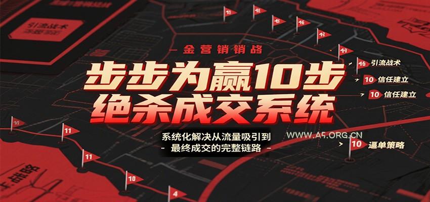 步步为赢10步绝杀成交系统,系统化解决从流量吸引到最终成交的完整链路-小红泡