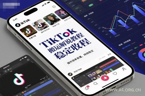 TikTok搬运解说教程，稳定收益，操作简单易懂，批量可做，持续稳定-小红泡