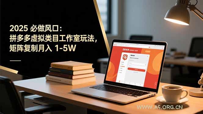 2025 必做风口：拼多多虚拟类目工作室玩法，矩阵复制月入 1-5W-A5资源网