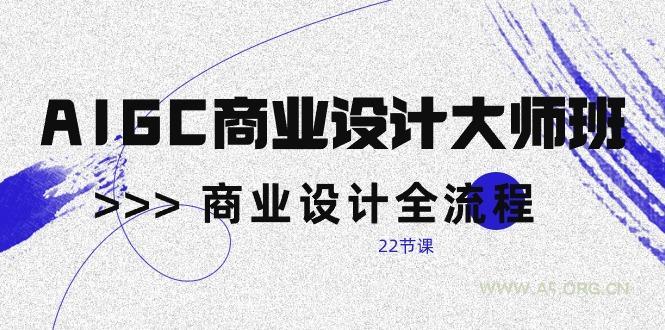 AIGC-商业设计大师班，商业设计全流程(22节课-小红泡