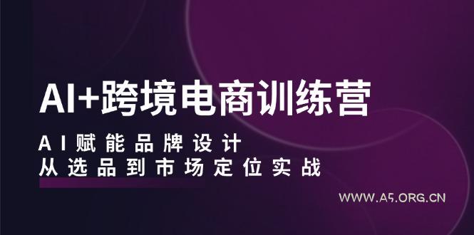AI+跨境电商训练营：AI赋能品牌设计，从选品到市场定位实战-小红泡