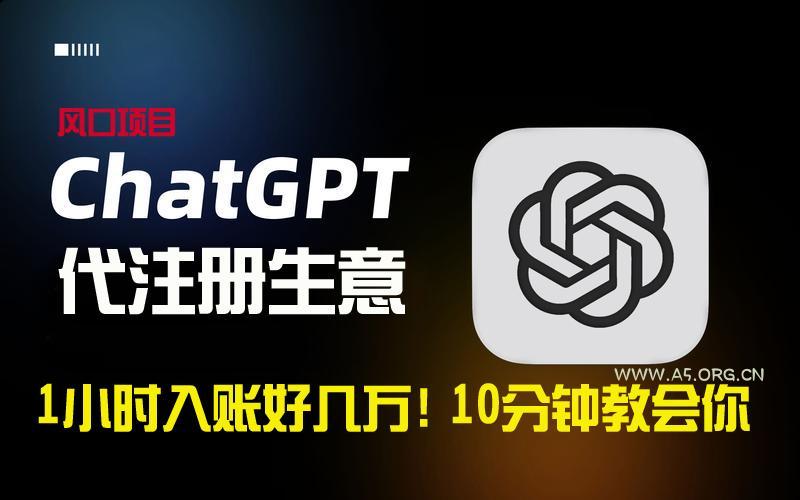 一小时入账好几万!利润大到吓人的ChatGPT代注册小生意,10分钟教会你,…-小红泡