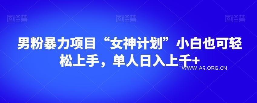 男粉暴力项目“女神计划”小白也可轻松上手,单人日入上千+【揭秘】-小红泡
