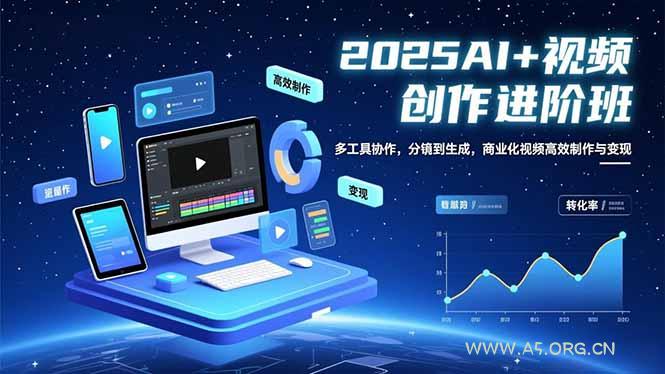 AI+视频创作进阶班:多工具协作,分镜到生成,商业化视频高效制作与变现-小红泡