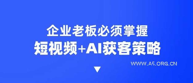企业短视频AI获客霸屏流量课,6步短视频+AI突围法,3大霸屏抢客策略-小红泡