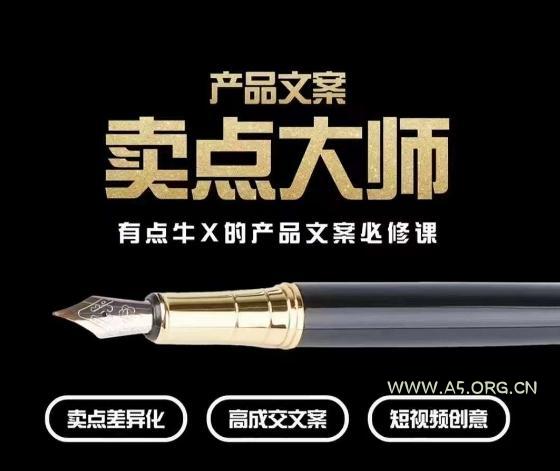 产品文案【卖点大师】高转化电商,有点牛X的产品文案必修课-小红泡