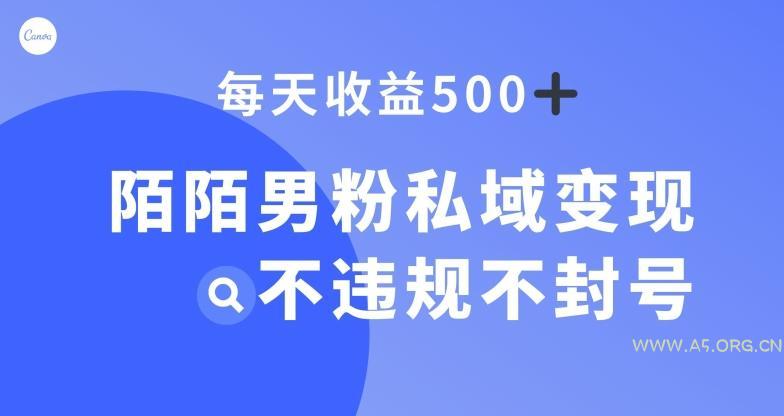 陌陌男粉私域变现新玩法,日入500+,不违规不封号-小红泡