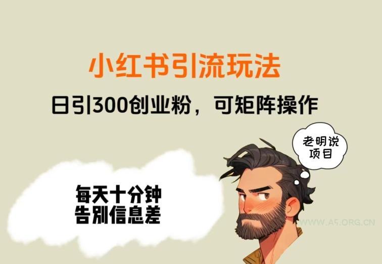靠小红书视频日印300粉,两分钟一个视频轻松矩阵-小红泡