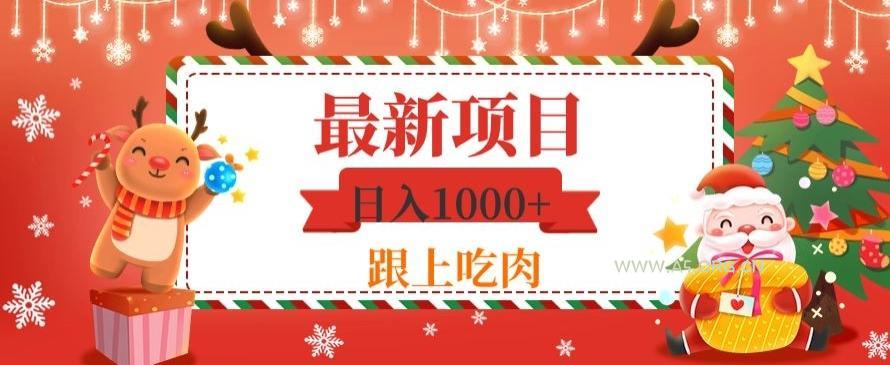 日入1000+，最新项目，0基础可操作-小红泡
