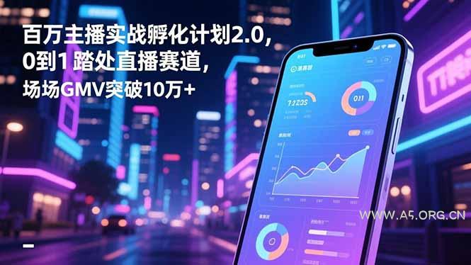百万主播实战孵化计划2.0,0到1踏入直播赛道,场均GMV突破10万+-小红泡
