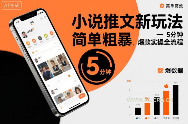 小说推文新玩法,简单粗爆,5分种一个爆款实操全流程-小红泡
