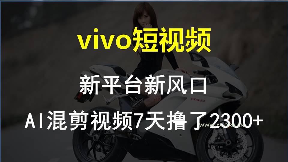 【老万创富圈】最新技术助力！VIVO中视频项目每周轻松赚1w+，AI去重大揭秘！-小红泡