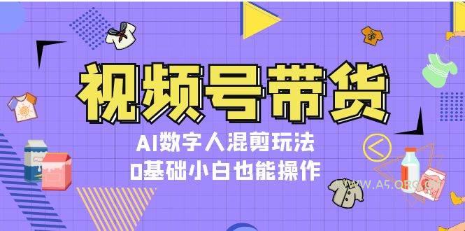 视频号带货,AI数字人混剪玩法,0基础小白也能操作-小红泡