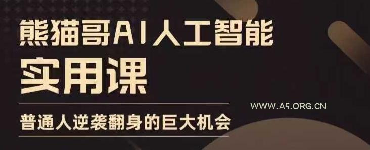 AI人工智能实用课，实在实用实战，普通人逆袭翻身的巨大机会-小红泡