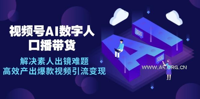 视频号数字人AI口播带货,解决素人出镜难题,高效产出爆款视频引流变现-小红泡