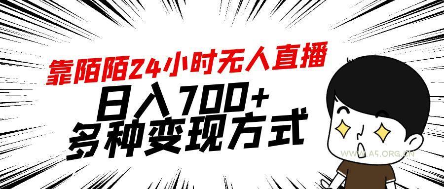 靠陌陌24小时无人直播，日入700+，多种变现方式-小红泡