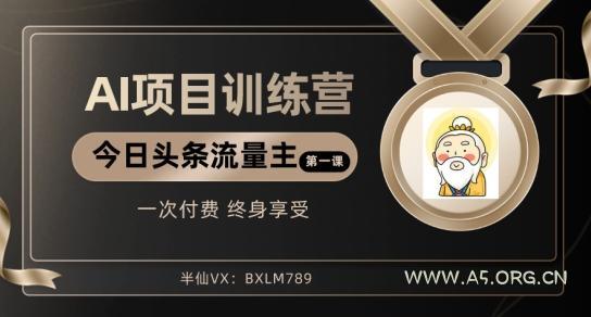 AI项目系列训练营(公众号流量主与今日头条篇)【揭秘】-小红泡