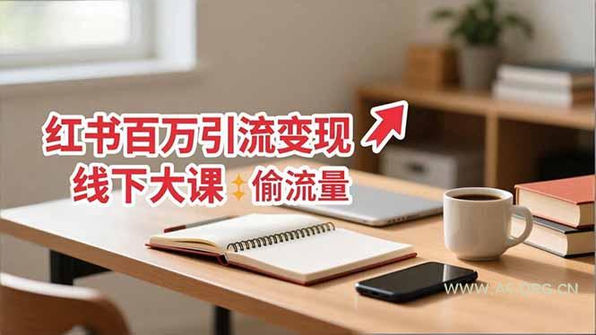 小红书百万引流变现-11月线下大课:分享从0到百万引流路径,手把手教偷流量、拿结果-小红泡