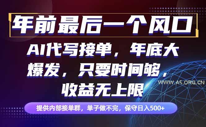 年前最后一个风口项目,轻松日入500+,小白轻松上手-小红泡