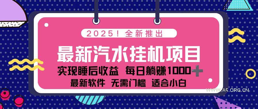 2025最新汽水音乐挂机项目 每天几分钟 轻松上w-小红泡