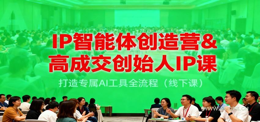 IP智能体创造营&高成交创始人IP课,打造专属AI工具全流程(线下课)-小红泡