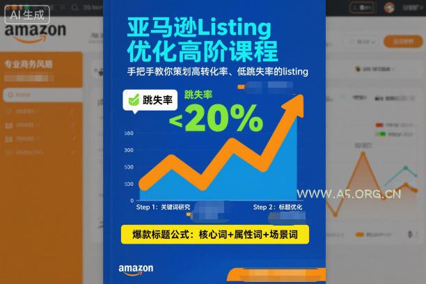 亚马逊Listing优化高阶课程,手把手教你策划高转化率、低跳失率的listing-小红泡