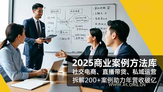2025商业案例方法库,社交电商、直播带货、私域运营,拆解200+案例助力年营收破亿-小红泡