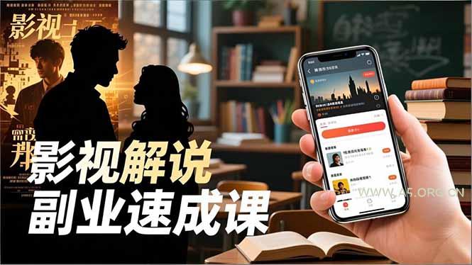 Tk影视解说副业速成课,软件安装、全流程实操、爆款预设,新手两周变现-小红泡