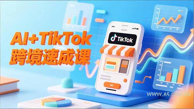 AI+TikTok跨境速成课，智能翻译、店铺定位、流程拆解，7天高效上线运营-小红泡