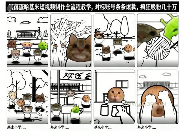 卤蛋哈基米短视频制作全流程教学，条条爆款，疯狂吸粉几十万-小红泡