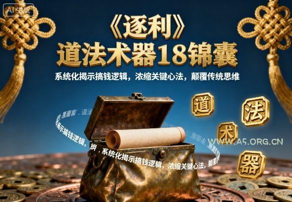 《逐利》道法术器18锦囊,系统化揭示搞钱逻辑,浓缩关键心法,颠覆传统思维(更新)-小红泡