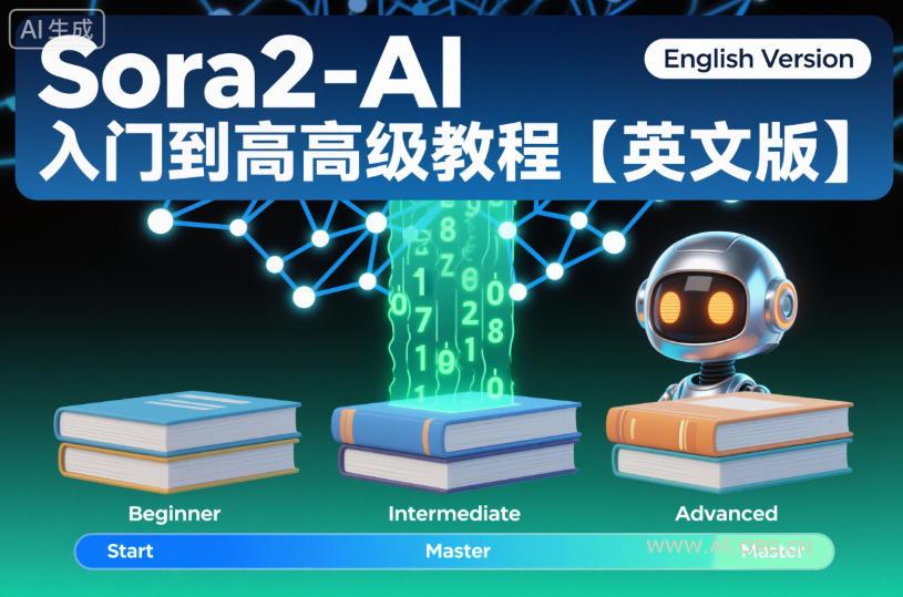 Sora2-AI入门到高级教程【英文版】-小红泡