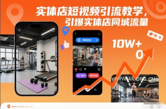 实体店短视频引流教学,引爆实体店同城流量-小红泡