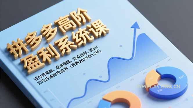 拼多多高阶盈利系统课,强付费策略、活动爆破、首页推荐,实现店铺稳定盈利(更新12月-小红泡