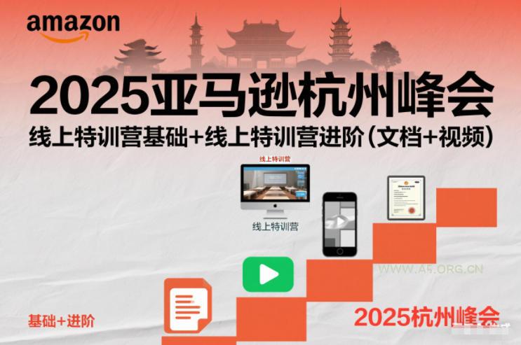 2025亚马逊杭州峰会,线上特训营基础+线上特训营进阶(文档+视频)-小红泡