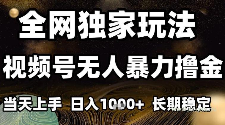 年底最新独家视频号无人直播撸礼物,小白也能轻松日入1k+,长期稳定,可批量复制【揭秘】-小红泡