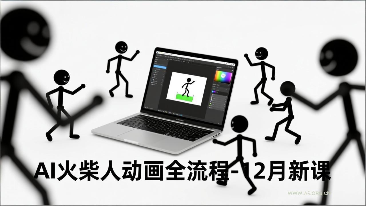 AI火柴人动画全流程-12月新课,文案生成、声音克隆、视频剪辑,零基础快速产出动画-小红泡