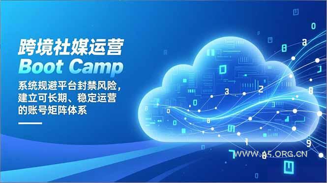 跨境社媒运营Boot Camp:系统规避平台封禁风险,建立可长期、稳定运营的账号矩阵体系-小红泡