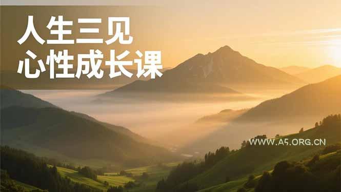 人生三见心性成长课，见天地众生自己，搞透人性安顿身心，活出清晰自我，内在富足无价-小红泡