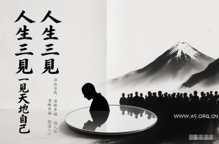 人生三见一见天地见众生见自己,活出自我拥有清晰幸福人生,搞透人性-小红泡