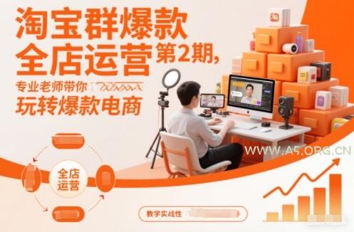 淘宝群爆款全店运营第2期,专业老师带你玩转爆款电商(更新)-小红泡