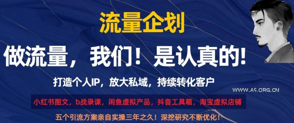 流量企划，打造个人IP，放大私域，持续转化客户【揭秘】-小红泡