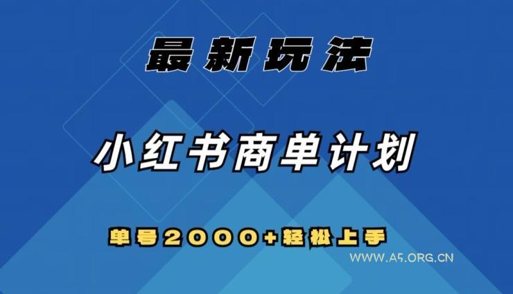 全网首发,小红书商单计划最新玩法,单号2000+可扩大可复制【揭秘】-小红泡